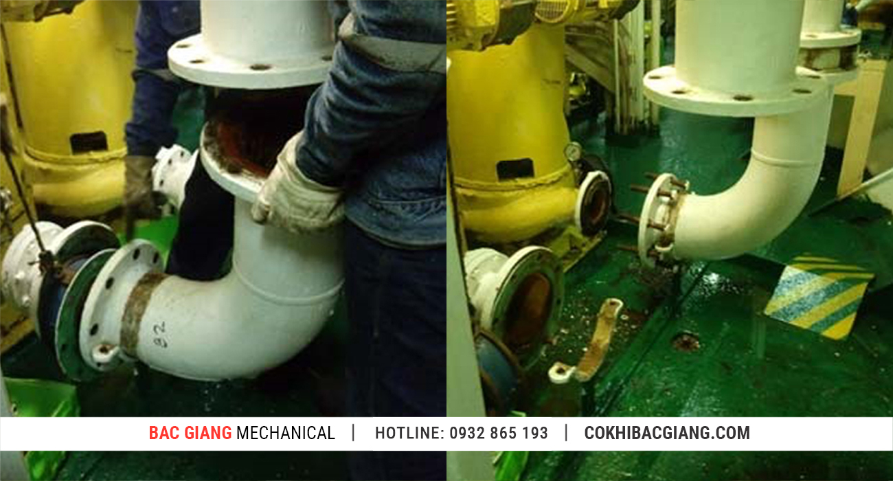 Item for repair Colling pipelines on Devon Express Vessel